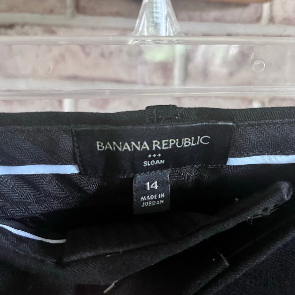 Banana Republic Sloan Pants Women’s 10 Black Pockets (M508) - Picture 4 of 5